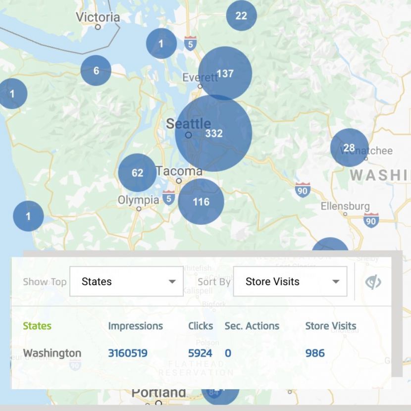 Foot traffic attribution lets advertisers understand where people came in from