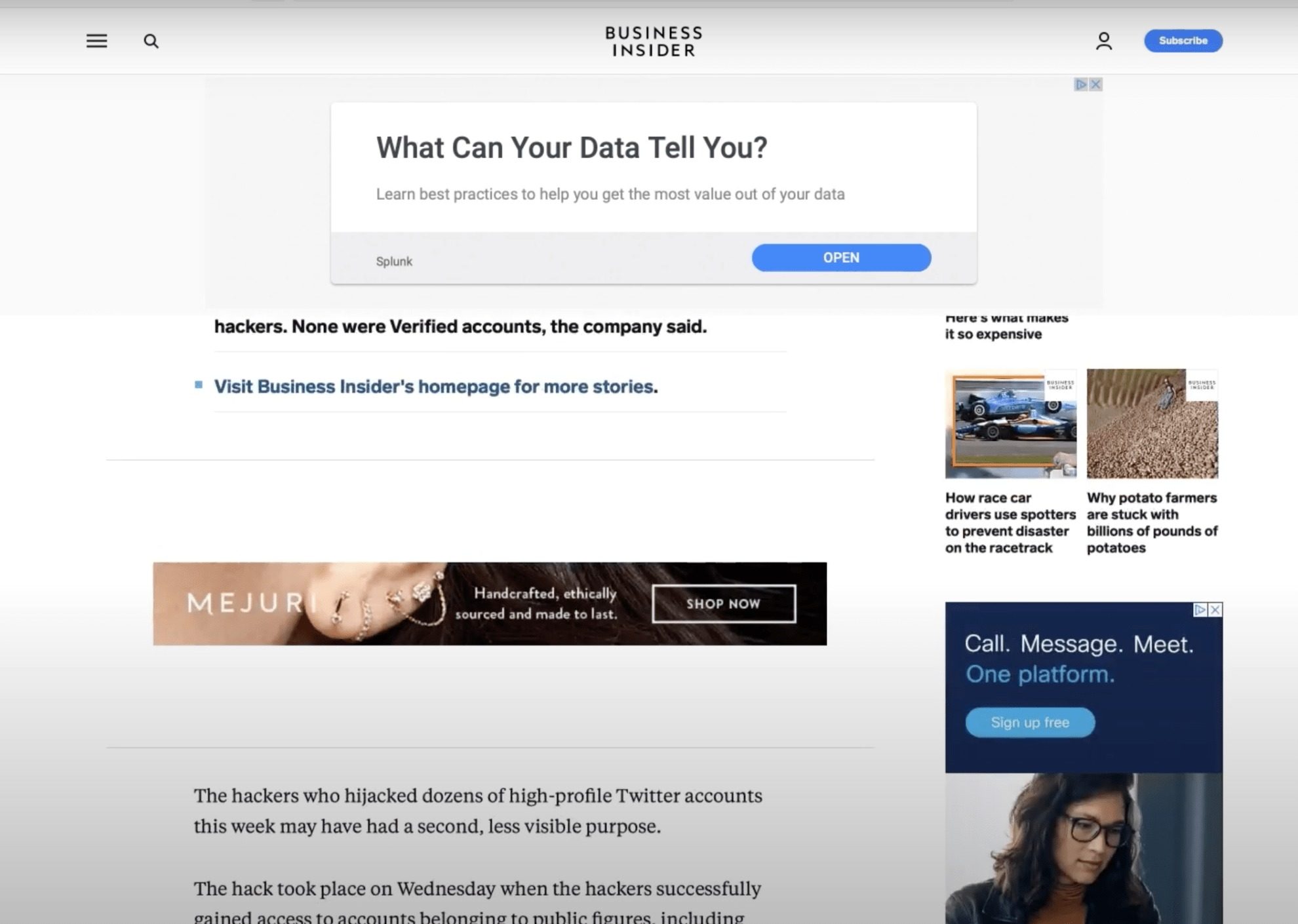Contextual URL Targeting
