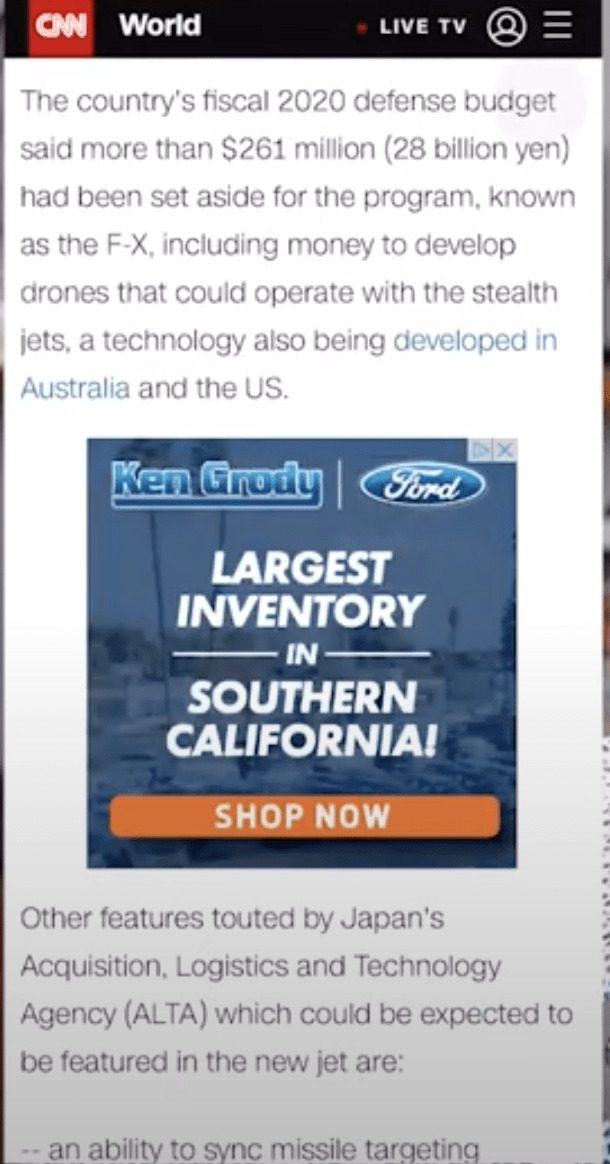 What an ad placement looks like