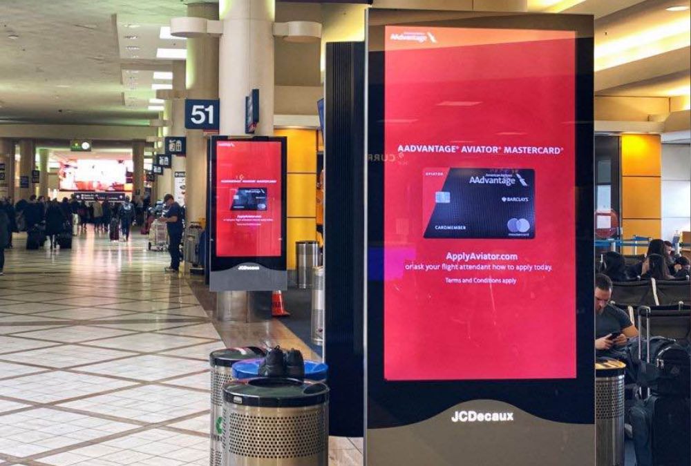 Airport digital out of home advertising