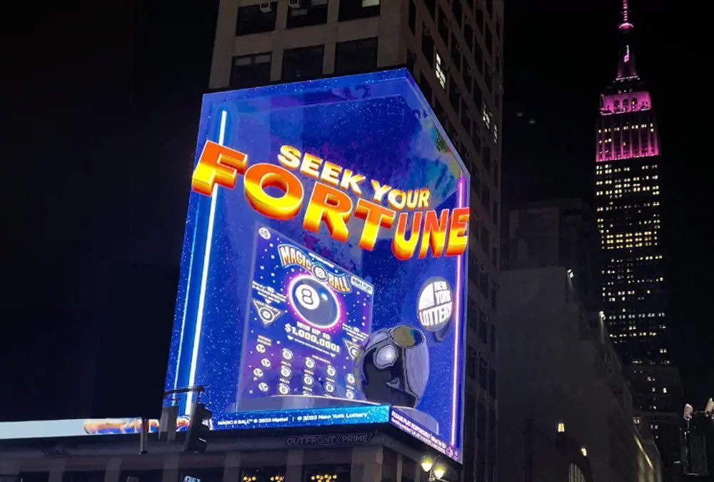 DOOH ads on buildings in NYC