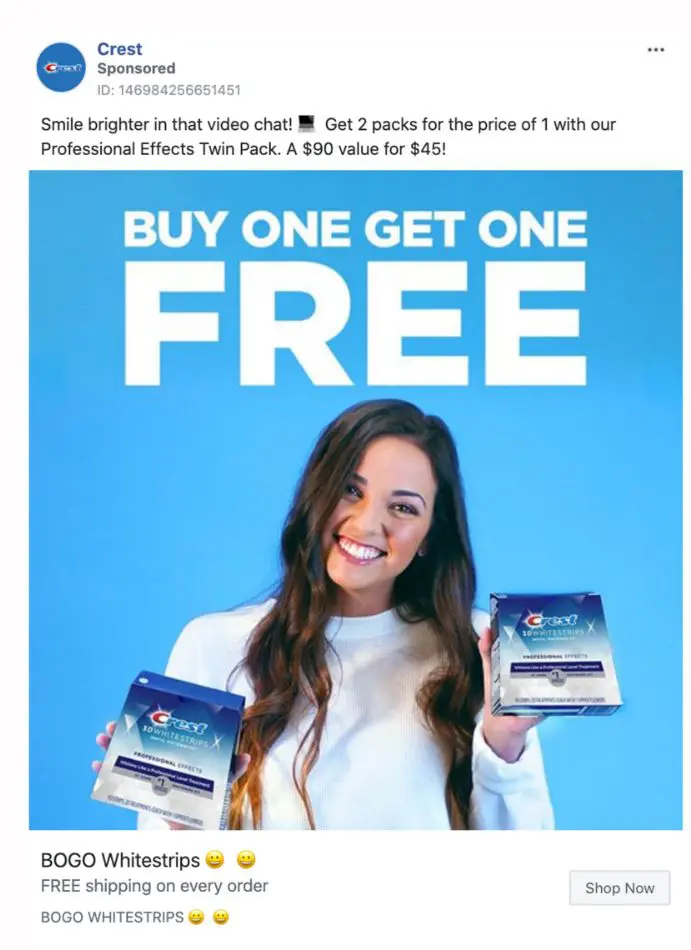 Crest advertising