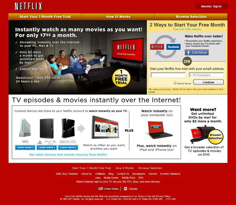 Old Netflix Interface 2009