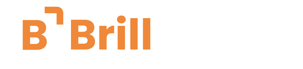 Brill Media logo with a white background