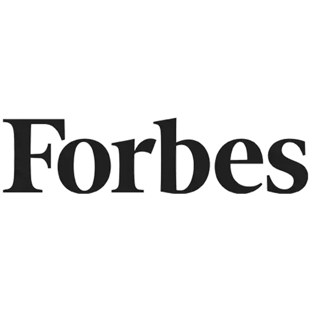 Forbes logo in black text transparent