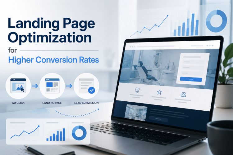 Landing page optimization strategies to improve conversion rates, increase leads, and maximize ROAS through conversion rate optimization.
