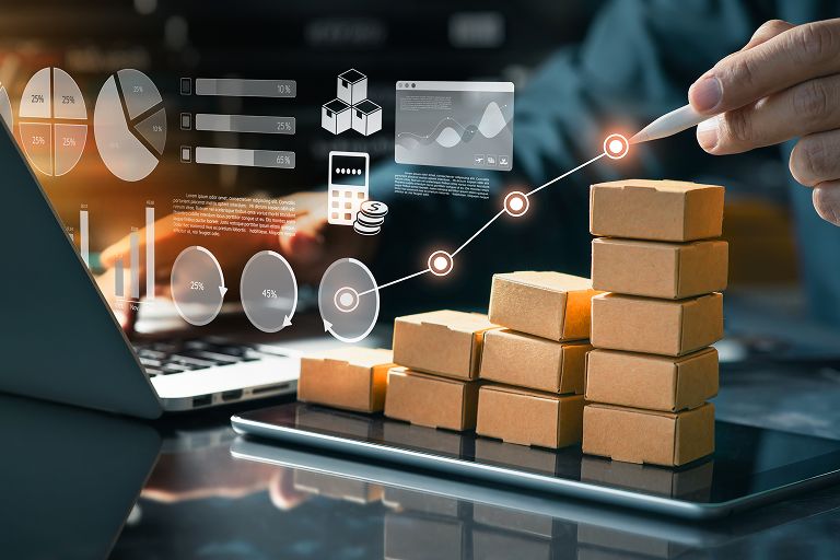 Ecommerce performance tracking dashboard showing campaign analytics, sales growth metrics, ROAS monitoring, and advertising optimization insights.